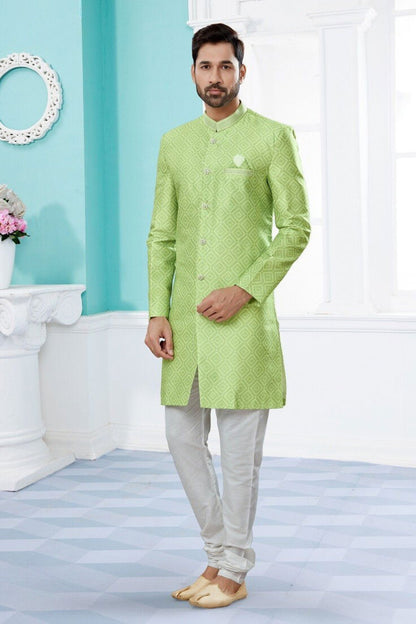 Samrat Men's Sherwani - Green