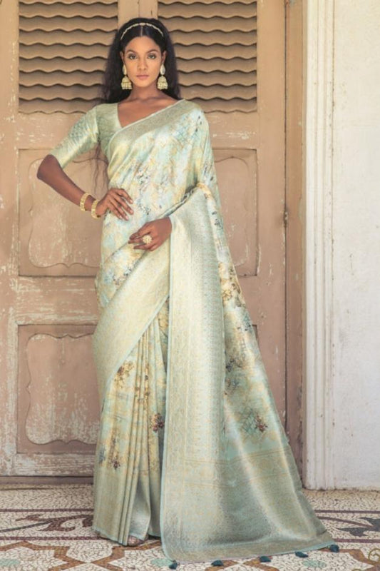 Shanaya Saree - Mint