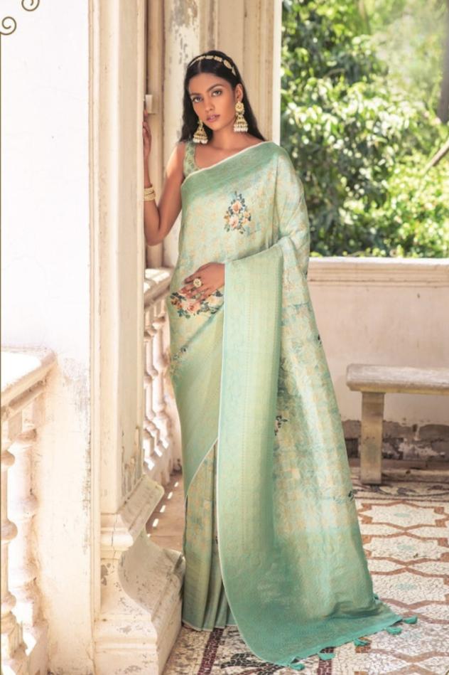 Shanaya Saree - Sea Green