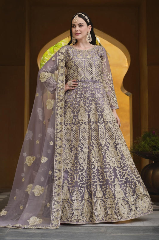 Siona Anarkali Suit - Light Purple