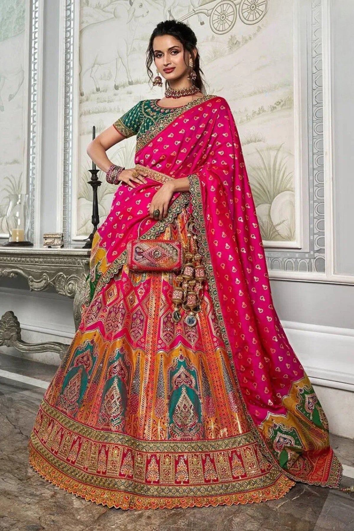 Tamira Silk Bridal Lehenga