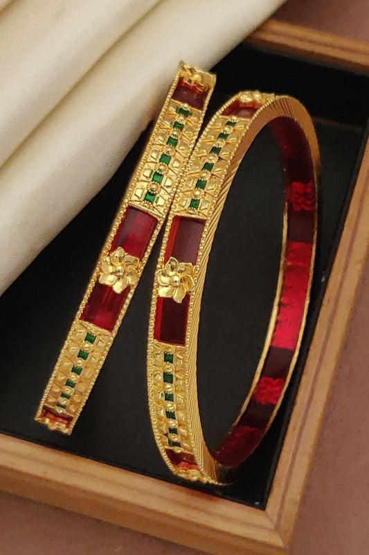 Tanaya Micro Gold Plated Bangle