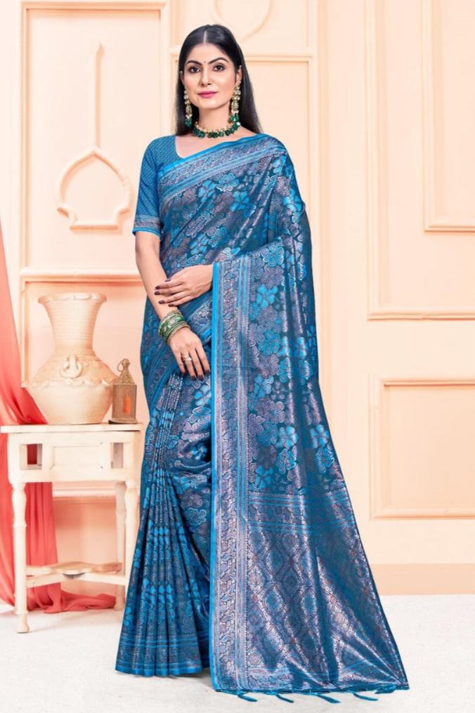 Tarunika Saree - Blue