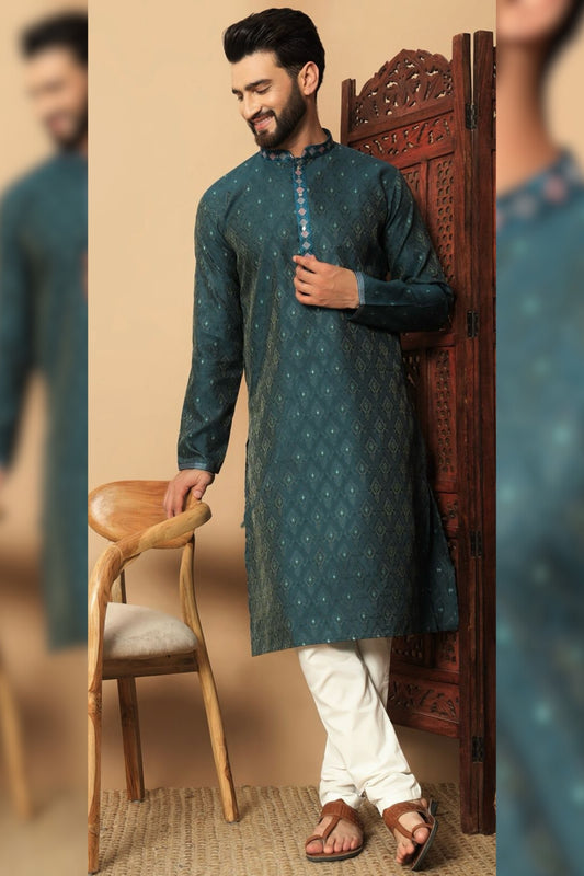 Tejas Kurta Set - Green