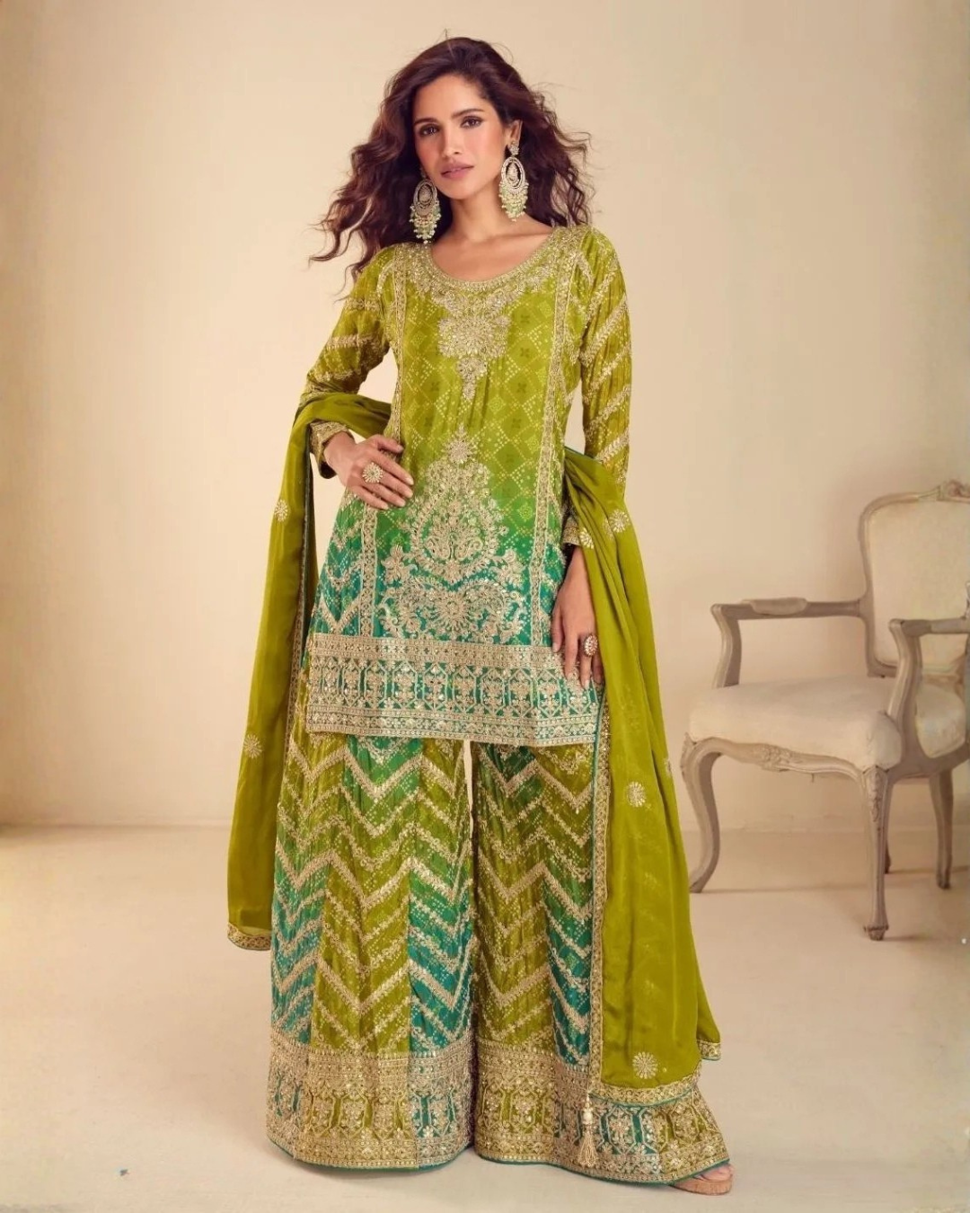 Mahira Palazzo Suit