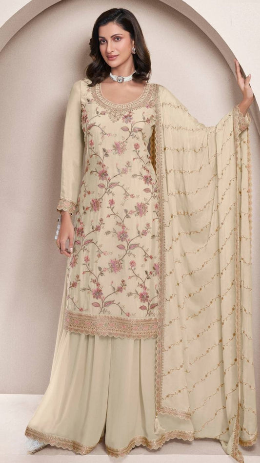 Ameera Embroidered Sharara Set