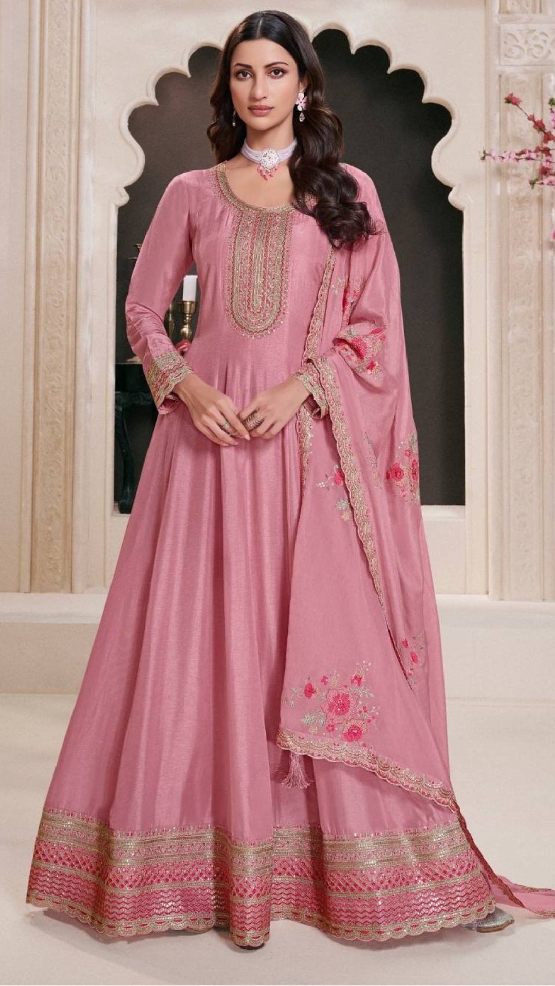Ayra Silk Anarkali Set