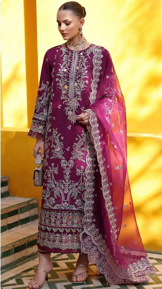 Zeenat Embroidered Georgette Suit Set