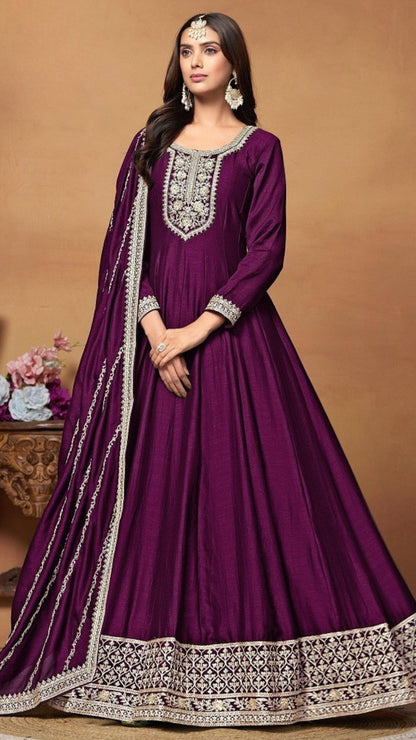 Zunisha Art-Silk Gown