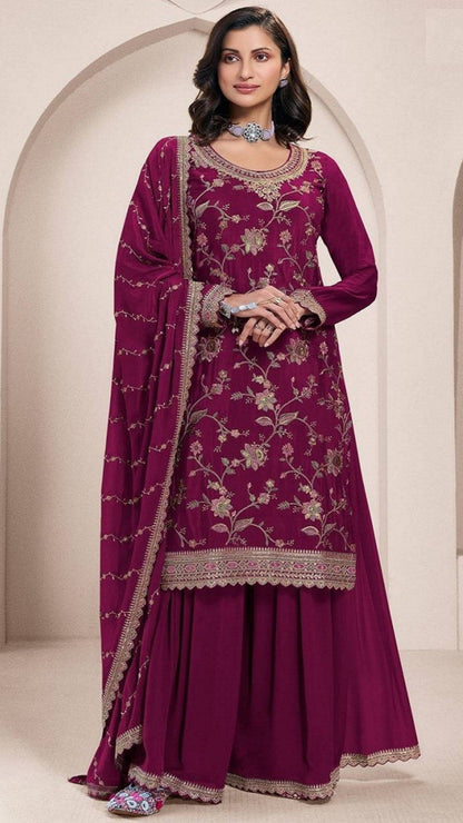 Ameera Embroidered Sharara Set