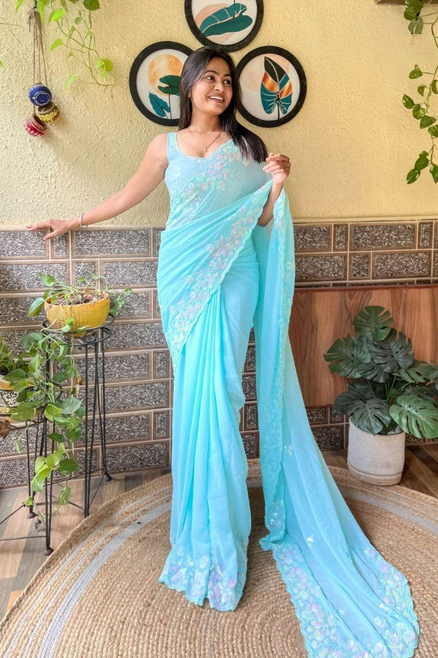 Varnika Saree - Blue