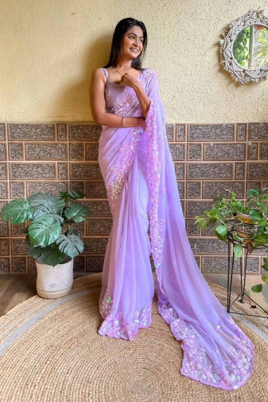 Varnika Saree - Purple