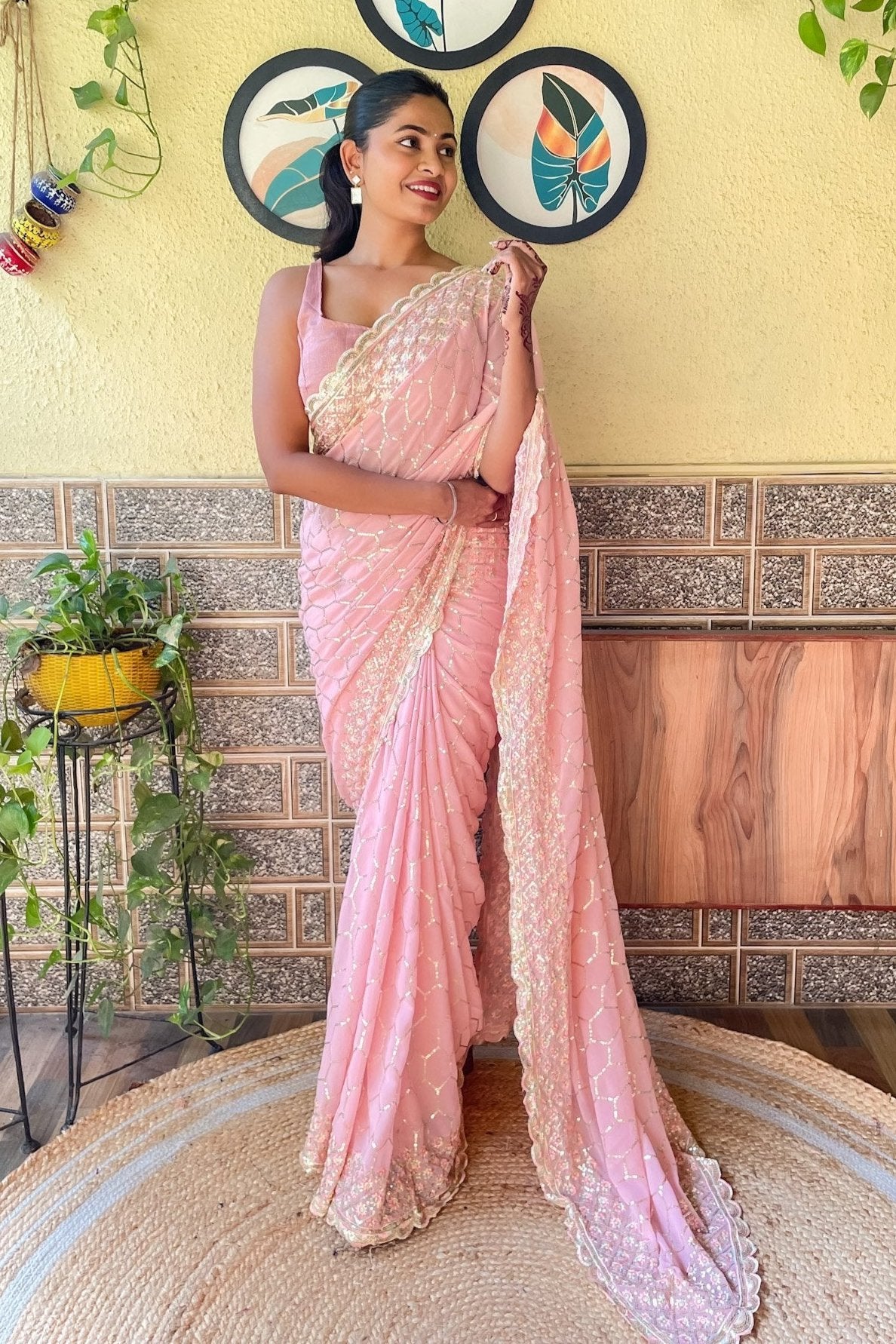 Yamika Saree - Pink