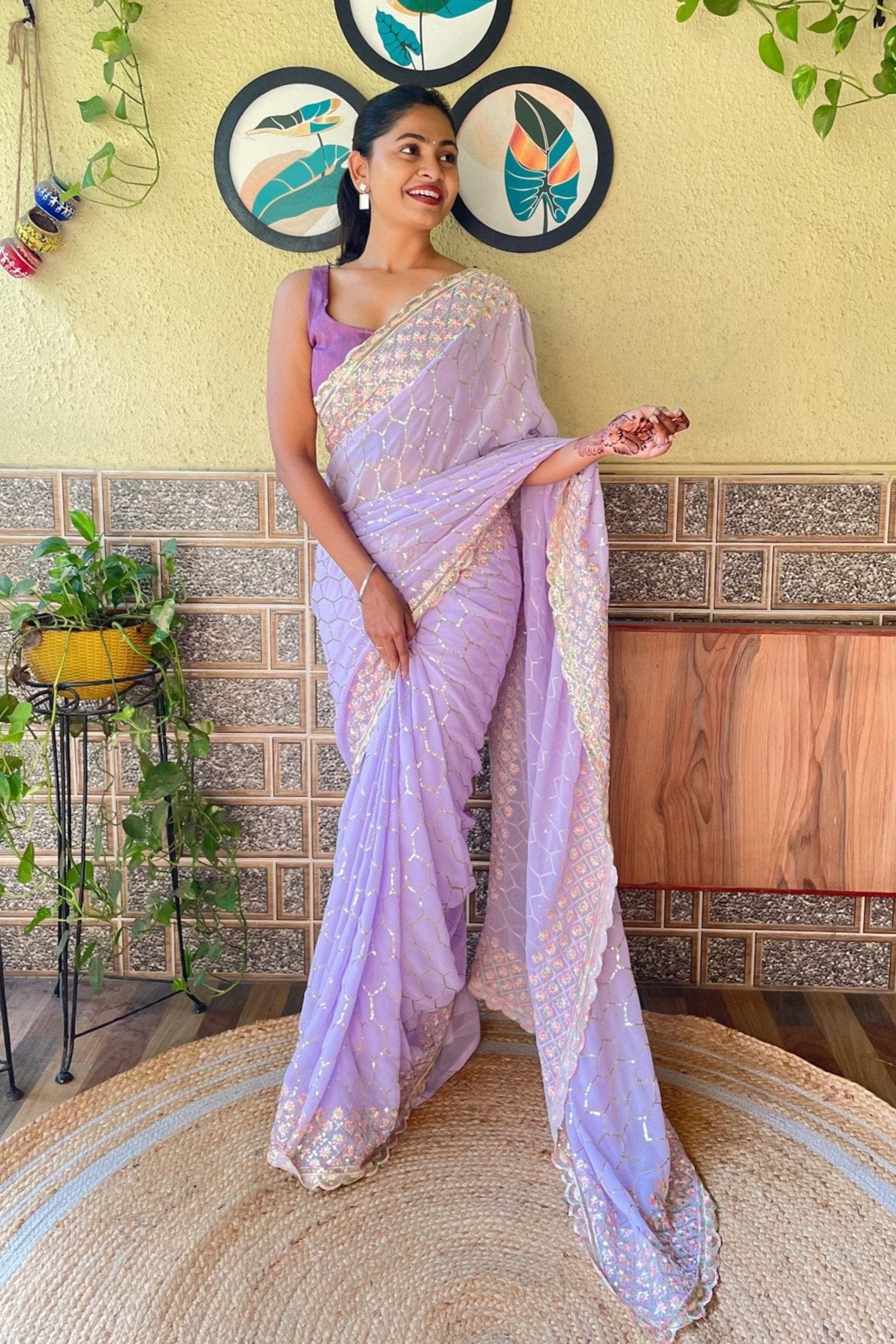 Yamika Saree - Purple