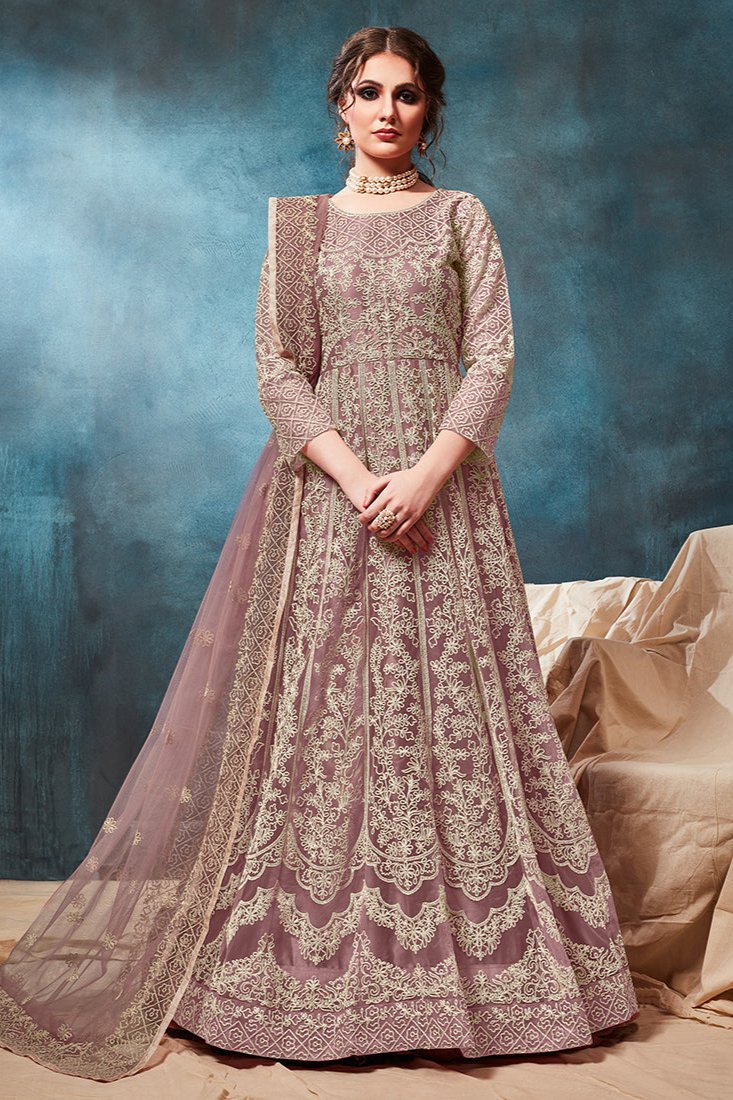 Zaina Anarkali Suit - Light Pink