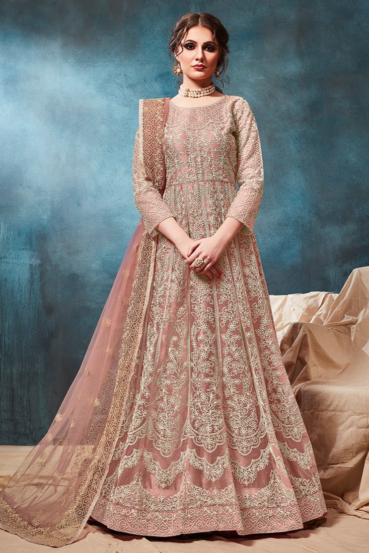 Zaina Anarkali Suit - Peach